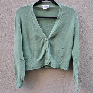 Beklina Cotton Knit Cardigan Cypress